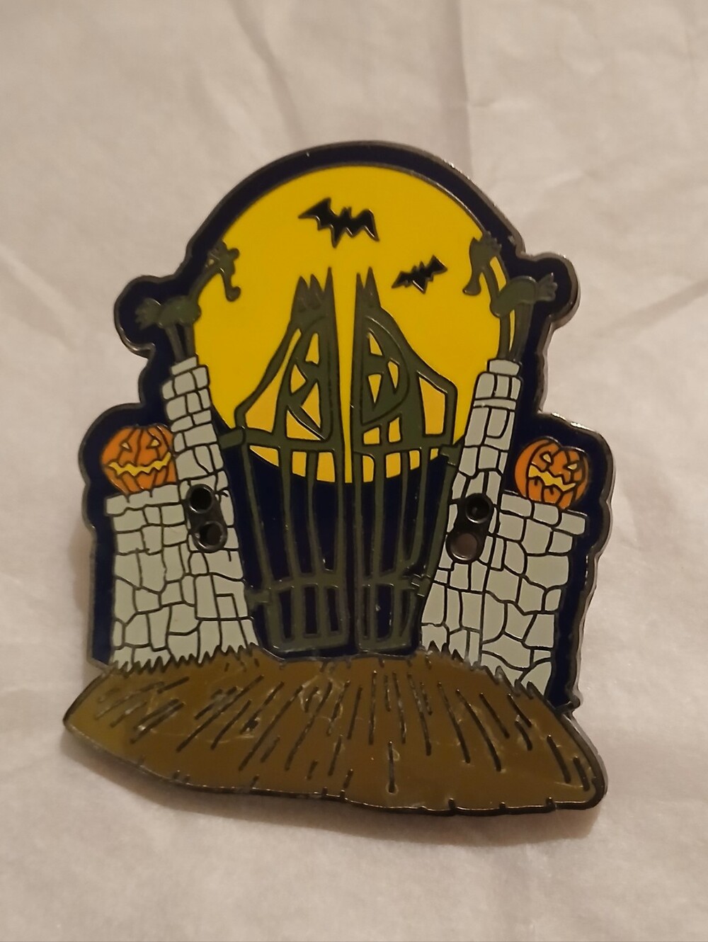 Vintage Disney Nightmare Before Christmas Cemetery Gates Build A Pin Base 2003